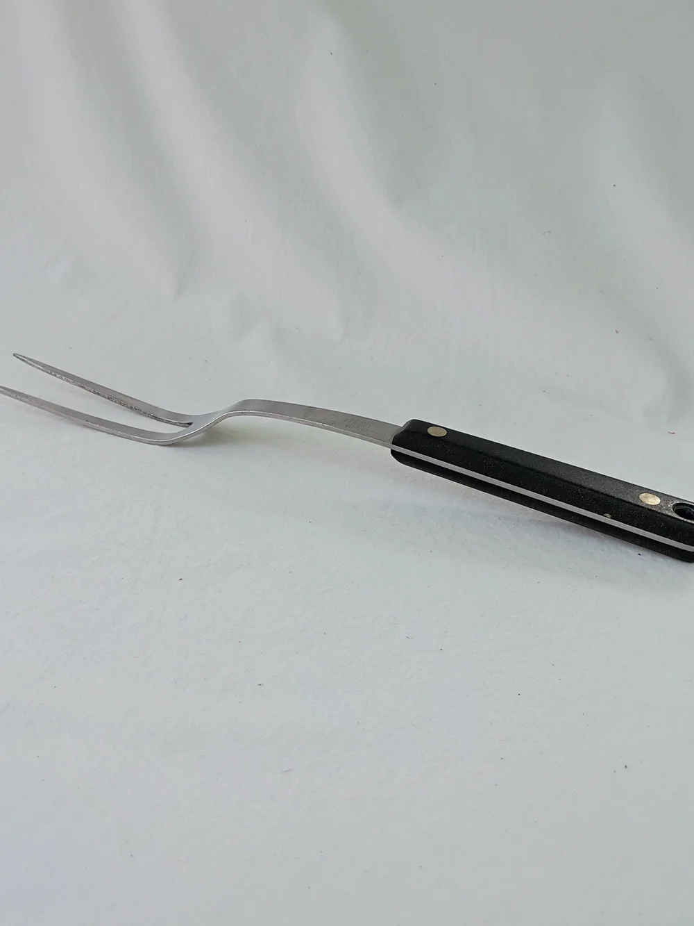 Ekco Flint Vanadium Stainless Steel USA Carving Fork Mid Century MCM Retro Vtg